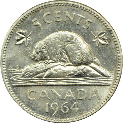 1964 Canadian 5-Cent 