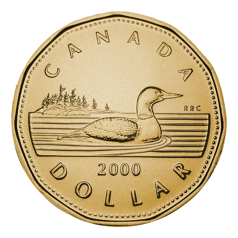 2000 Canadian $1 Common Loon Dollar Proof-like (PL) Coin