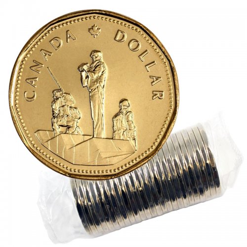 1994 Canadian $1 Remembrance/National War Memorial Loonie Dollar (Brilliant  Uncirculated)