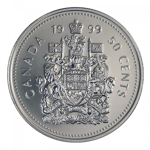 1999 Canadian 50-Cent Coat of Arms Half Dollar Coin (Brilliant ...