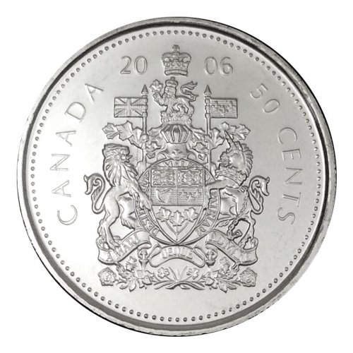 2006-P Canadian 50-Cent Coat of Arms Half Dollar Coin (Brilliant ...