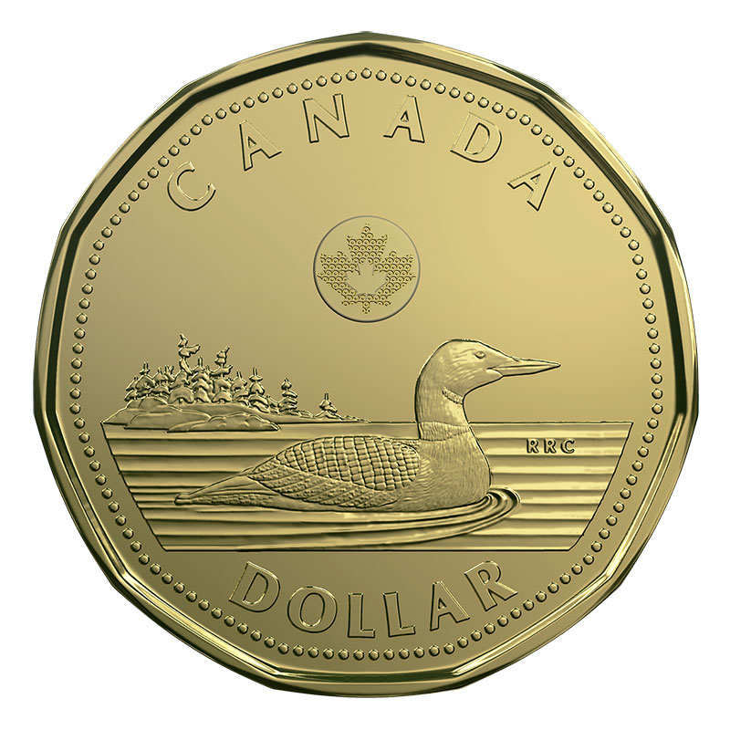 2018 Canadian $1 Common Loon Dollar Original Coin Roll