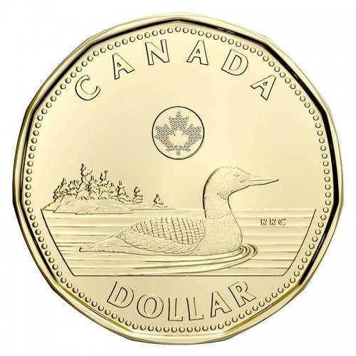 2021 Canadian $1 Common Loon Dollar Coin (Brilliant Uncirculated)