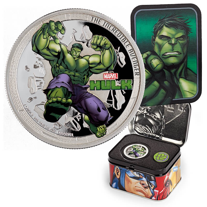 2014 Niue $2 Marvel Avengers 1 oz Proof Silver 4-Coin Set with ...