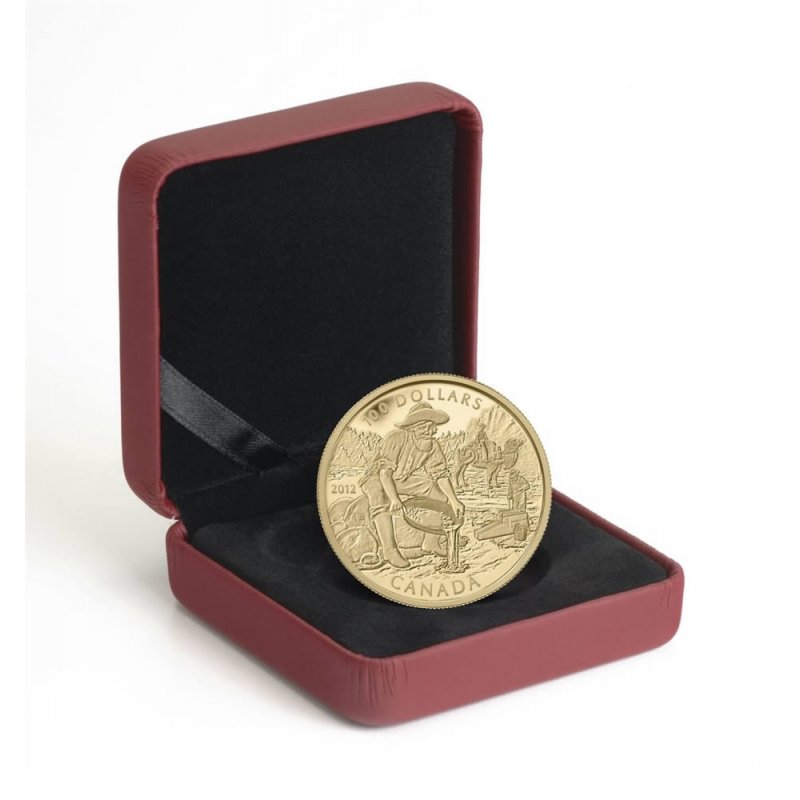 14 karat of composition gold the of  $100 Anniversary Gold  2012 Rush 14 karat 150th Canada Cariboo Gold Coin