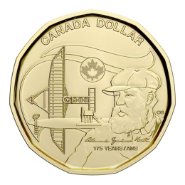2022 Canadian $1 Celebrating Oscar Peterson Coloured Loonie Dollar Coin  (Brilliant Uncirculated)