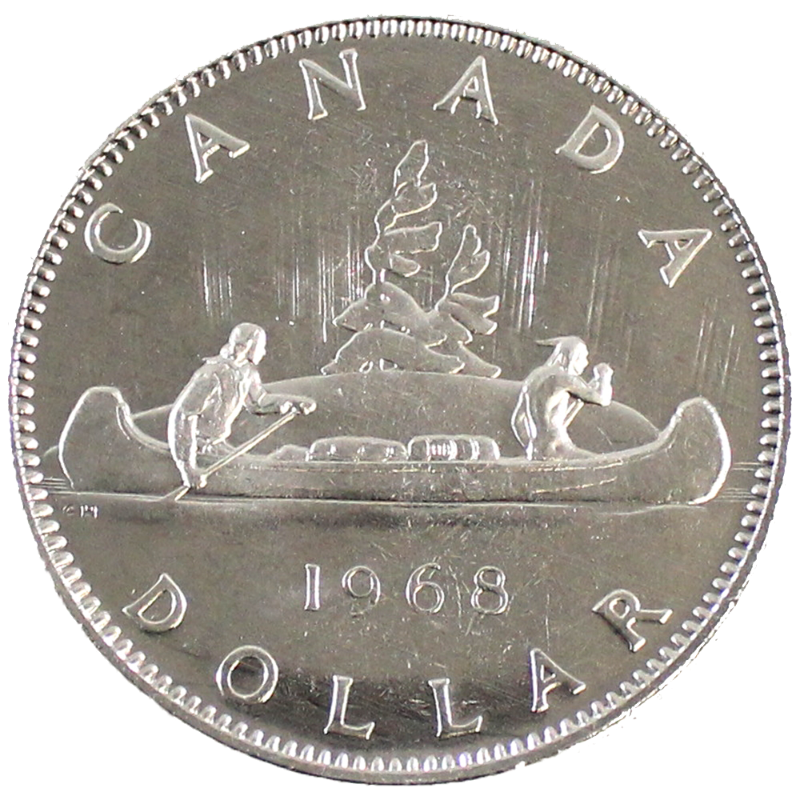 1968 Canadian 1 Voyageur Dollar Coin Proof Like