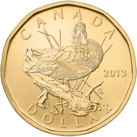 2008 Canadian $1 Olympic Lucky Loonie Dollar Coin (Brilliant Uncirculated)