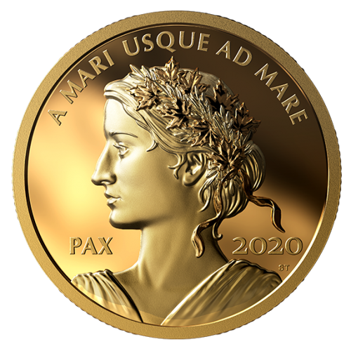 2020 Canadian 200 Peace Dollar Pure Gold Coin