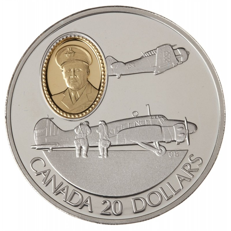 1990 Canada Sterling Silver $20 Coin - Aviation Series: Avro Anson and ...