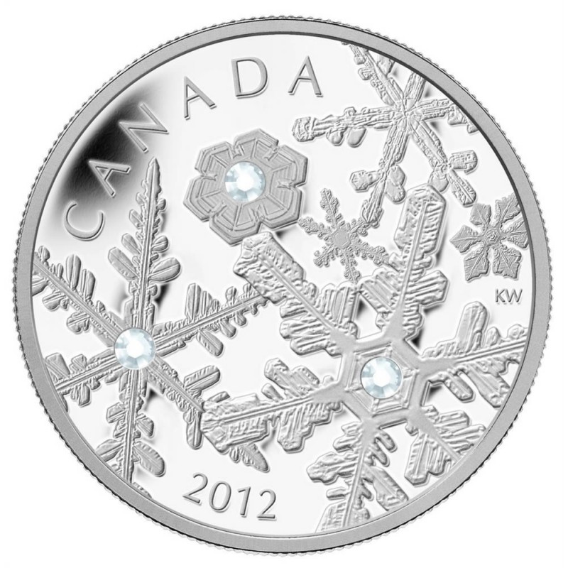 2012 Canadian $20 Holiday Snowstorm Swarovski® Crystal & Silver Coin