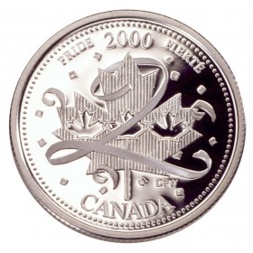 2000 Canadian 25-Cent Pride Millennium Coloured Quarter Coin (Special ...