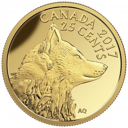 2017 Canadian 25-Cent Predator vs Prey Series: Inuit Arctic Fox - 0.5g ...