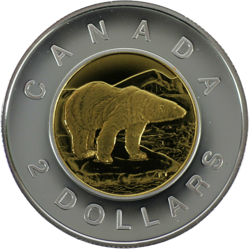 2000 Canadian $2 Polar Bear Toonie Proof Coin