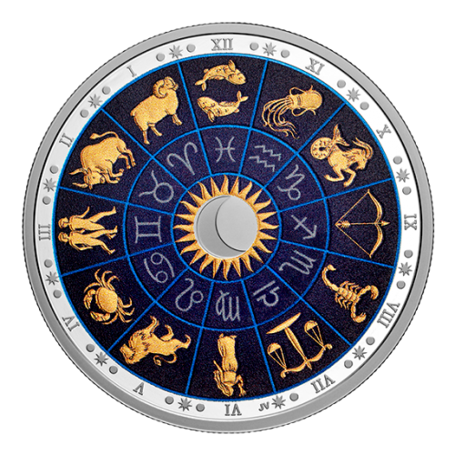 2022 Canadian $30 Signs of the Zodiac - 2 oz Fine Silver Coin (Glow-in ...