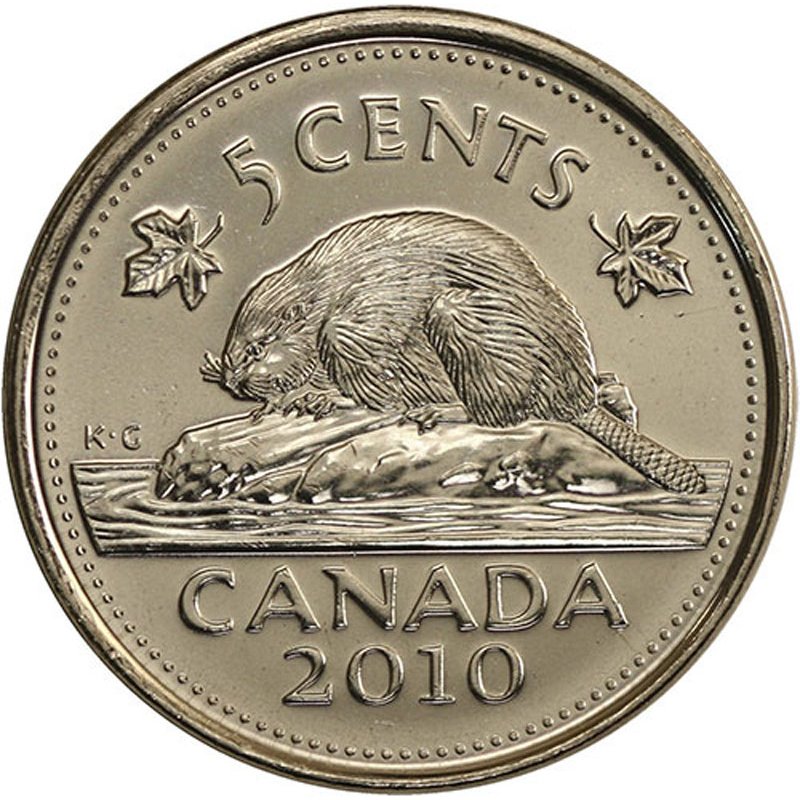 2010 Canadian 5-Cent Beaver (Brilliant Uncirculated)