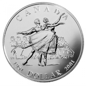 2000 Canadian $1 Voyage of Discovery Brilliant Uncirculated Silver