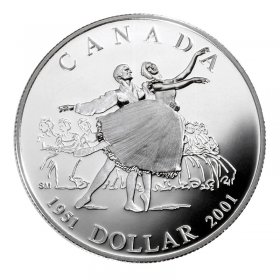 2000 Canadian $1 Voyage of Discovery Brilliant Uncirculated Silver