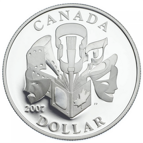 2007 Canadian $1 Celebration of the Arts Proof Silver Dollar Coin ...