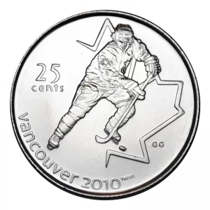 2007 Canadian 25-Cent Vancouver 2010 Olympics: Ice Hockey Quarter Coin (Brilliant Uncirculated) 2007 Canadian 25-Cent Vancouver 2010 Olympics: Ice Hockey Quarter Coin (Brilliant Uncirculated)