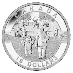 2013 Canadian $10 O Canada Series: Hockey - 1/2 oz Fine Silver Coin - No COA -Turnished 2013 Canadian $10 O Canada Series: Hockey - 1/2 oz Fine Silver Coin - No COA -Turnished