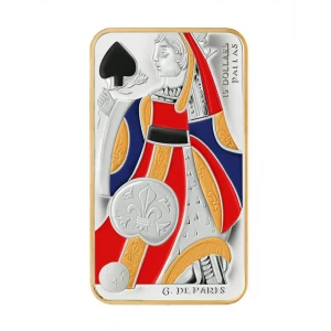 2008 Canada Sterling Silver $15 Coin - Playing Card Series: Queen of Spades - Coin & COA Only, No Box, Light Tarnishing 2008 Canada Sterling Silver $15 Coin - Playing Card Series: Queen of Spades - Coin & COA Only, No Box, Light Tarnishing