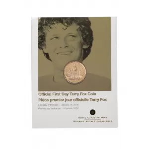 2005 Canadian $1 Terry Fox: Official First Day Coin 2005 Canadian $1 Terry Fox: Official First Day Coin