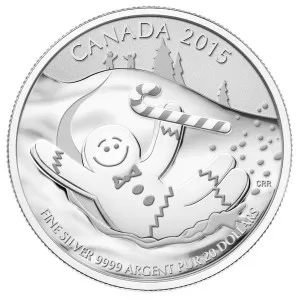2015 Canadian $20 for $20 Gingerbread Man Fine Silver Coin - Only Coin In Capsule -Tarnished 2015 Canadian $20 for $20 Gingerbread Man Fine Silver Coin - Only Coin In Capsule -Tarnished