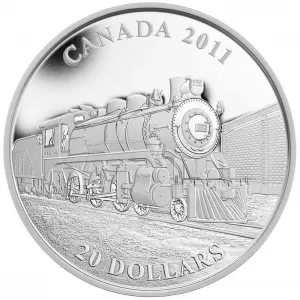 2011 Canada Fine Silver $20 Coin - D-10 Locomotive - No Outside Box 2011 Canada Fine Silver $20 Coin - D-10 Locomotive - No Outside Box