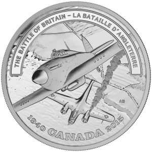 2015 Canadian $20 Second World War Battlefront Series: The Battle of Britain - 1 oz Fine Silver Coin 2015 Canadian $20 Second World War Battlefront Series: The Battle of Britain - 1 oz Fine Silver Coin