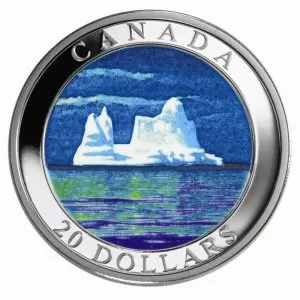 2004 Canadian $20 Natural Wonders: Iceberg 1 oz Fine Silver Hologram Coin 2004 Canadian $20 Natural Wonders: Iceberg 1 oz Fine Silver Hologram Coin