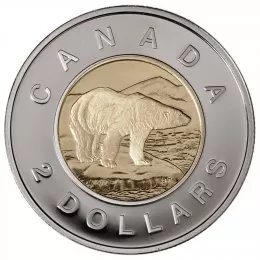 1997 Canadian $2 Polar Bear Toonie Coin (Brilliant Uncirculated) 1997 Canadian $2 Polar Bear Toonie Coin (Brilliant Uncirculated)