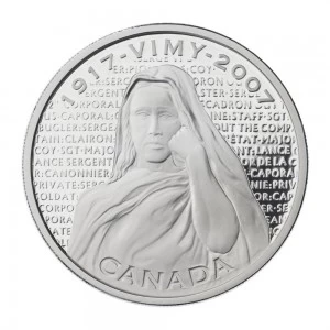 2007 (1917-) Canadian $30 War Memorials: National Vimy Memorial Proof Sterling Silver Coin 2007 (1917-) Canadian $30 War Memorials: National Vimy Memorial Proof Sterling Silver Coin