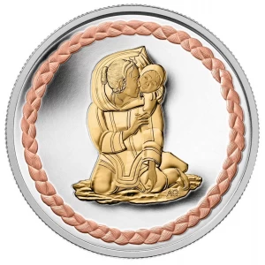2011 Canada Fine Silver $3 Coin - Aboriginal Art: Family Scene 2011 Canada Fine Silver $3 Coin - Aboriginal Art: Family Scene