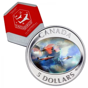 2006 Canadian Forces $5 Snowbirds Double Hologram Silver Coin & Stamp Set 2006 Canadian Forces $5 Snowbirds Double Hologram Silver Coin & Stamp Set