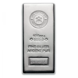 RCM 100 oz 99.99% Pure Silver Bullion Wafer/Bar *E-TRANSFER - CANADA ONLY* RCM 100 oz 99.99% Pure Silver Bullion Wafer/Bar *E-TRANSFER - CANADA ONLY*
