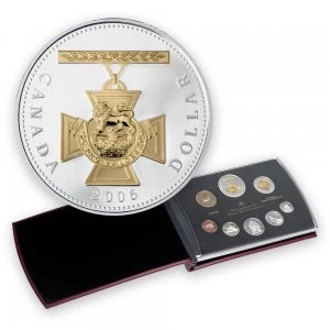 2006 Canada Proof Double Dollar Set - 150th Anniversary of the Victoria Cross-case is not 100% 2006 Canada Proof Double Dollar Set - 150th Anniversary of the Victoria Cross-case is not 100%