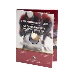 2006 Canada $1 First Day of Mintage: Olympic Lucky Loonie Dollar Coin 2006 Canada $1 First Day of Mintage: Olympic Lucky Loonie Dollar Coin