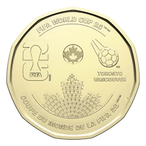 2026 Canada $1 FIFA World Cup 2026ᵀᴹ Non-Colourized Loonie Coin (Brilliant Uncirculated) 2026 Canada $1 FIFA World Cup 2026ᵀᴹ Non-Colourized Loonie Coin (Brilliant Uncirculated)