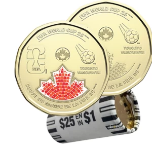 2026 Canada $1 FIFA World Cup 2026ᵀᴹ Original Mixed Coin Roll 2026 Canada $1 FIFA World Cup 2026ᵀᴹ Original Mixed Coin Roll