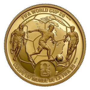 2026 Canada $200 FIFA World Cup 2026ᵀᴹ: We All Play Together - 1 oz Pure Gold Coin 2026 Canada $200 FIFA World Cup 2026ᵀᴹ: We All Play Together - 1 oz Pure Gold Coin