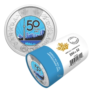 2026 Canada $2 50th Anniversary of the CN Tower Colourized Special Wrap Roll 2026 Canada $2 50th Anniversary of the CN Tower Colourized Special Wrap Roll