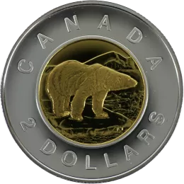 2000 Canadian $2 Polar Bear Toonie Proof Coin 2000 Canadian $2 Polar Bear Toonie Proof Coin