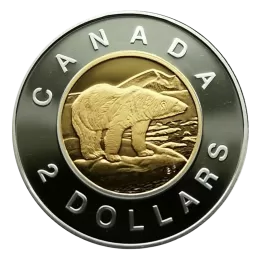 2004 Canadian $2 Polar Bear Toonie Proof Coin 2004 Canadian $2 Polar Bear Toonie Proof Coin