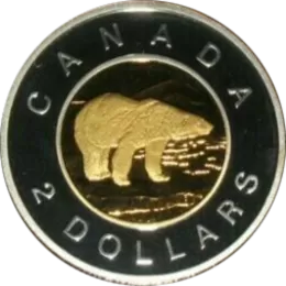 2005 Canadian $2 Polar Bear Toonie Proof Coin 2005 Canadian $2 Polar Bear Toonie Proof Coin