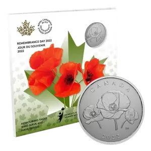 2022 Canada $5 Moments to Hold: Remembrance Day 1/4 oz Fine Silver Coin 2022 Canada $5 Moments to Hold: Remembrance Day 1/4 oz Fine Silver Coin