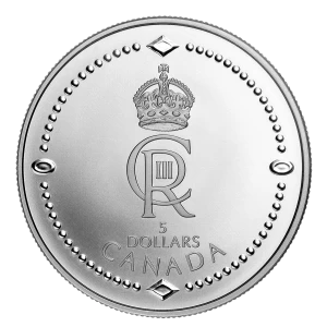 2023 Canadian $5 His Majesty King Charles III’s Royal Cypher - 1/4 oz Fine Silver Coin 2023 Canadian $5 His Majesty King Charles III’s Royal Cypher - 1/4 oz Fine Silver Coin