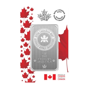 2025 Canada Pure Silver Bar in Proudly Canadian packaging - 1 oz. 99.99% Pure Silver Wafer/Bar (Premium Bullion) 2025 Canada Pure Silver Bar in Proudly Canadian packaging - 1 oz. 99.99% Pure Silver Wafer/Bar (Premium Bullion)
