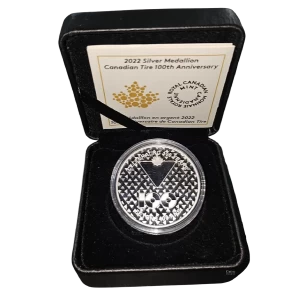 2022 Canadian Tire 100th Anniversary 1oz Silver Medallion 2022 Canadian Tire 100th Anniversary 1oz Silver Medallion
