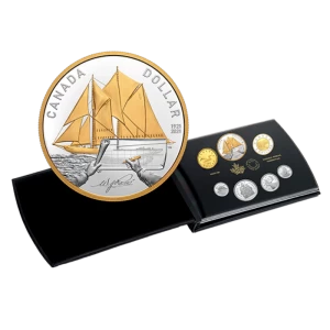 2021 Canadian 7-Coin 100th Anniversary of Bluenose Silver Dollar Proof Set 2021 Canadian 7-Coin 100th Anniversary of Bluenose Silver Dollar Proof Set